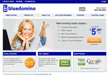 Tablet Screenshot of bluedomino.com